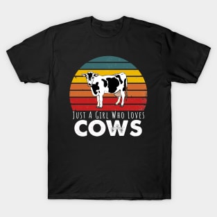 Just A Girl Who Loves Cows T-Shirt